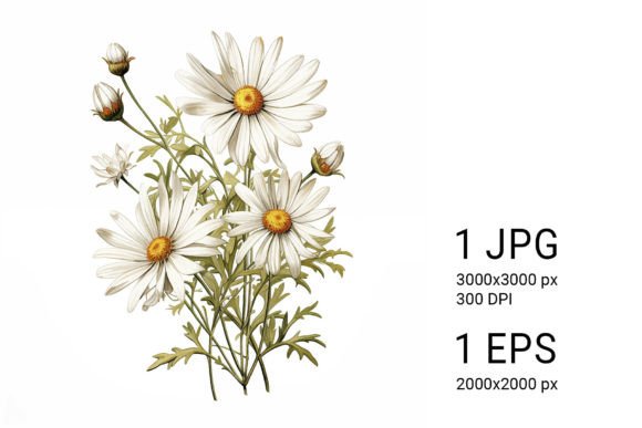 Download White Daisies on White Background - White daisies Collection