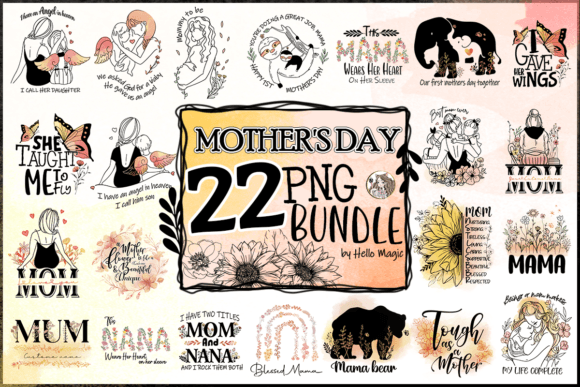 Download Mother's Day PNG Bundle - Mother's day png bundle Collection