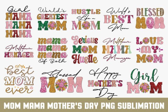 Download Mom Mama Mother's Day PNG Bundle - Mother's day png bundle Collection