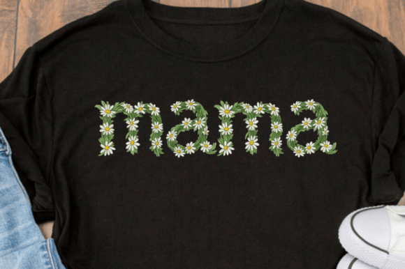 Download Floral Mama Text with White Daisies - White daisies Collection